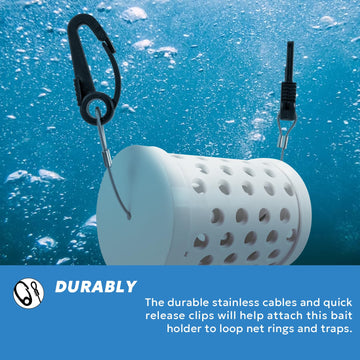 High-capacity bait box for crab traps