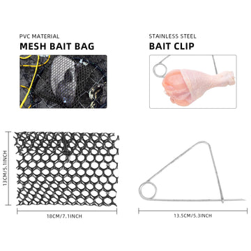 Crab trap bait clip included