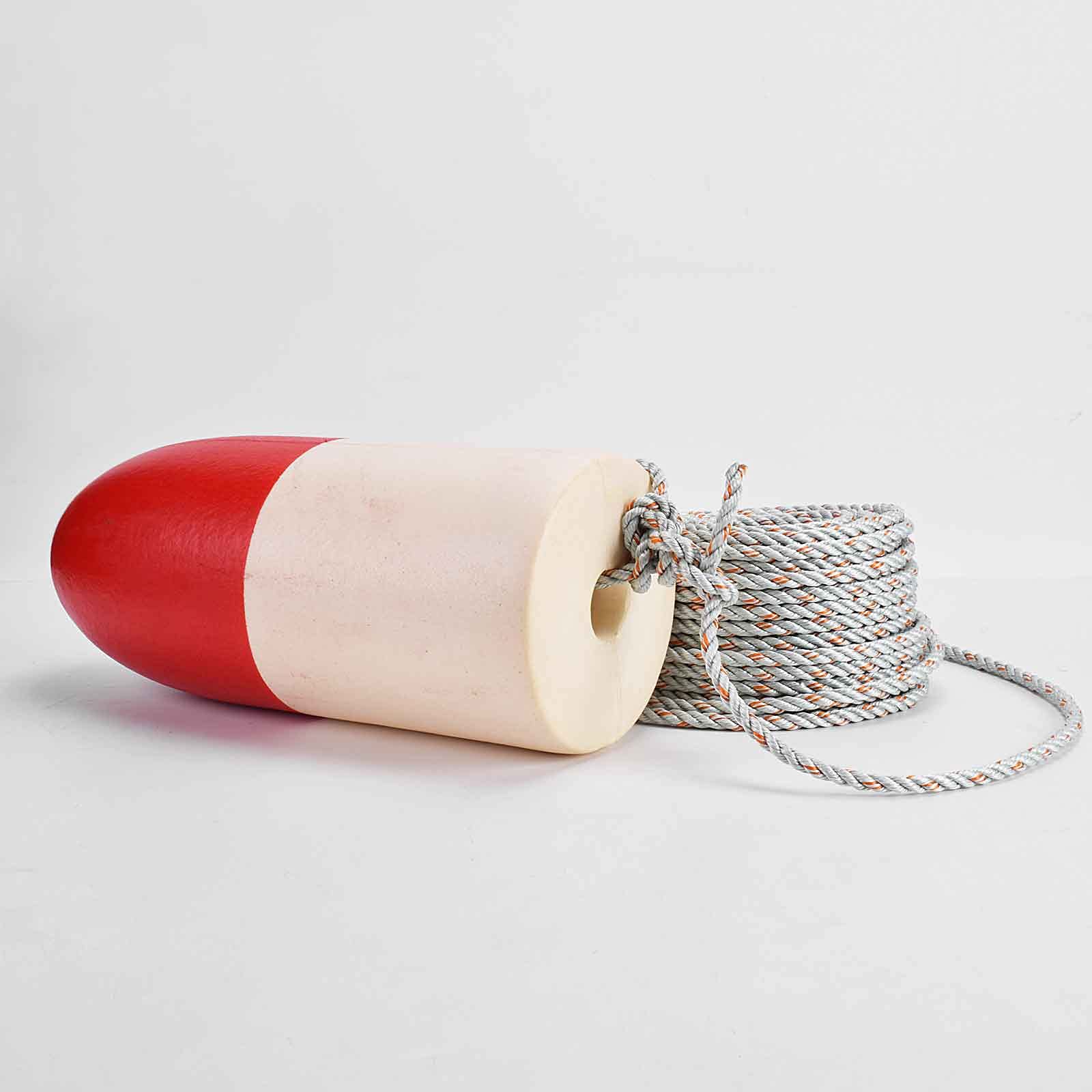 A1FISHER crab-trap-float-138x59 perched bright red and white for easy locating.