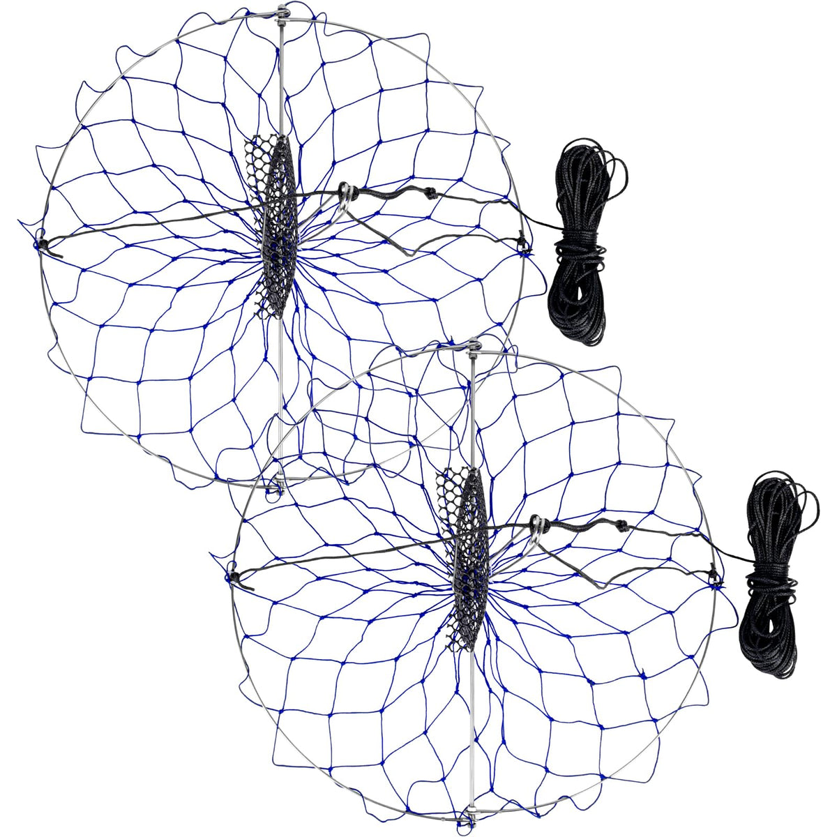 A1FISHER crab trap round 24 inch blue net ready for quick cast and catch