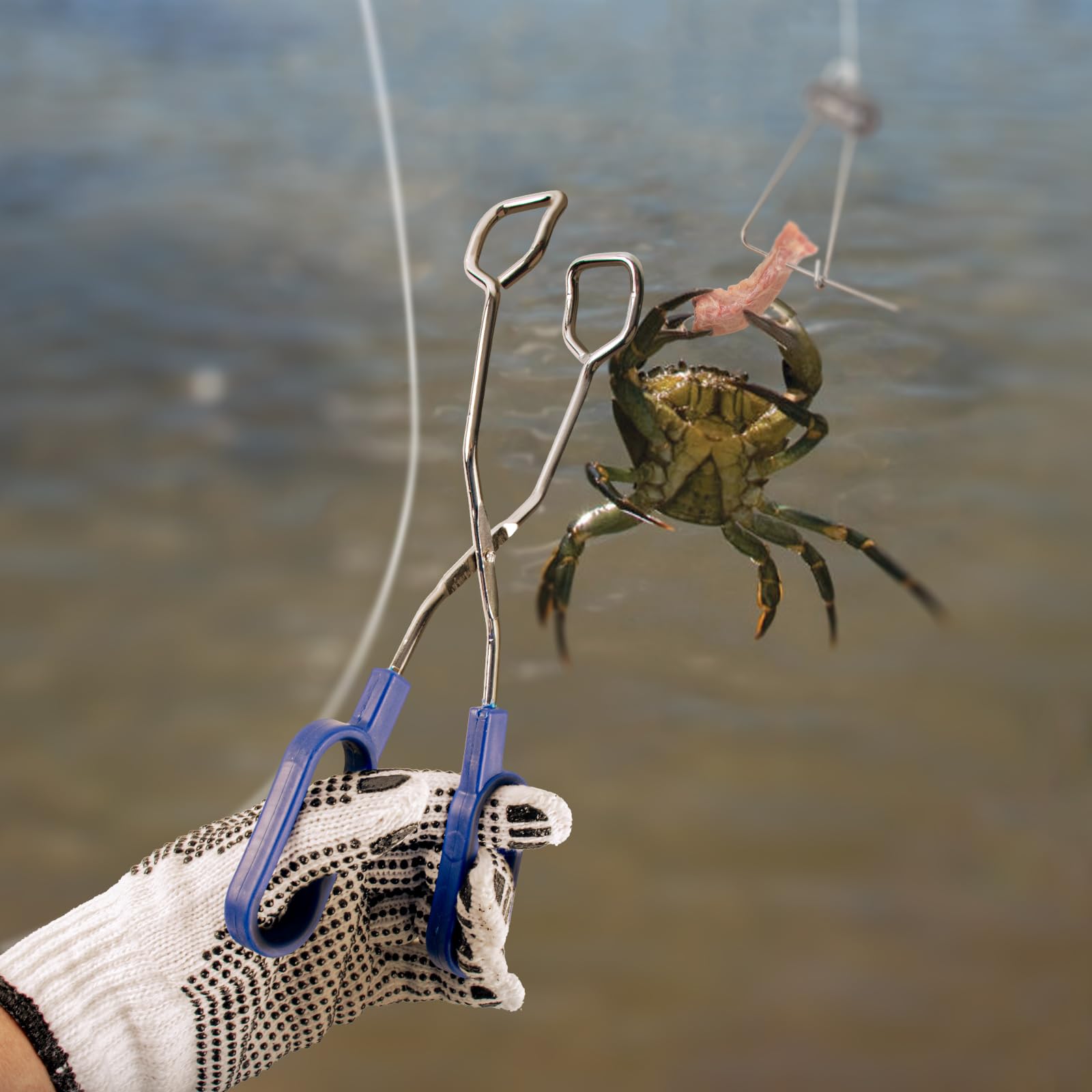 Sturdy cotton cord throw lines ready for crabbing