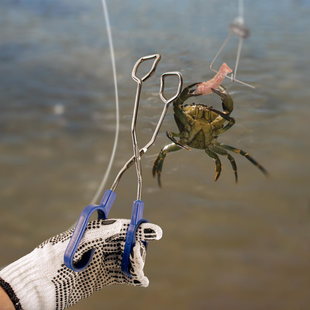 Sturdy cotton cord throw lines ready for crabbing