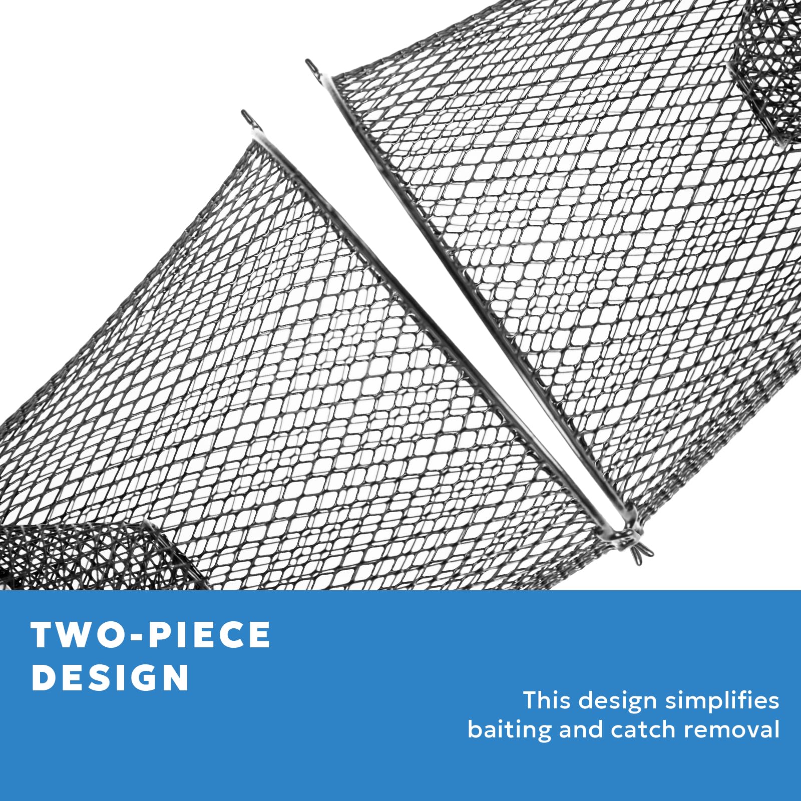 Heavy-duty steel mesh with 1.6-inch holes