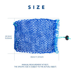 Close-up of high-strength nylon mesh on bait bag