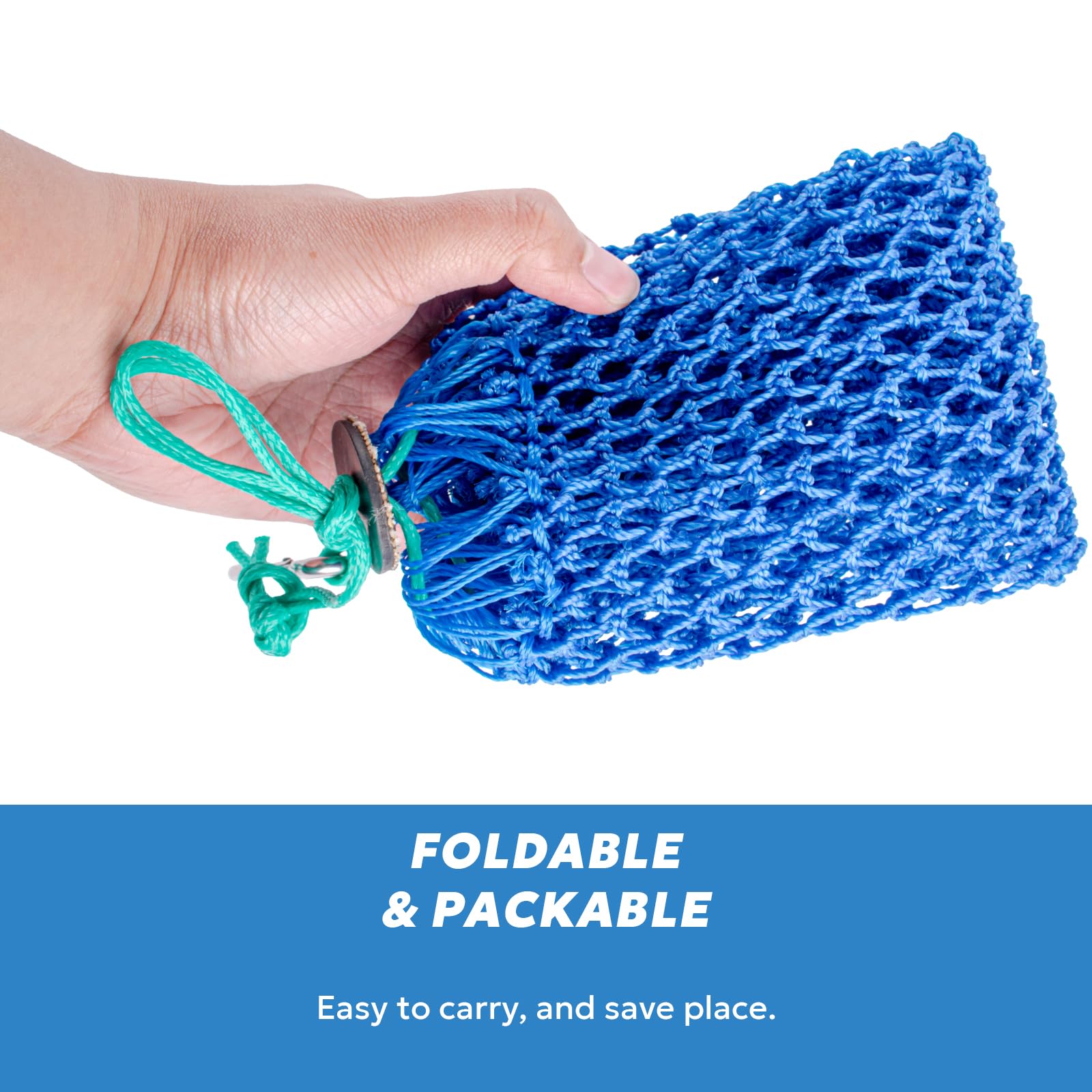 Durability tested against crab claws on the bag surface