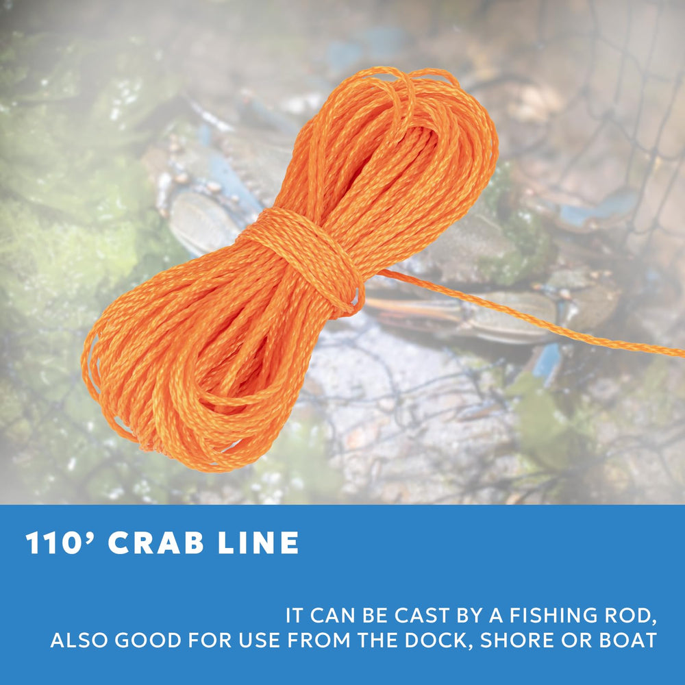 Trap depth capability up to 110 feet from shore or boat