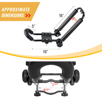 AA-Racks 16ft ratchet strap secures kayaks during transit
