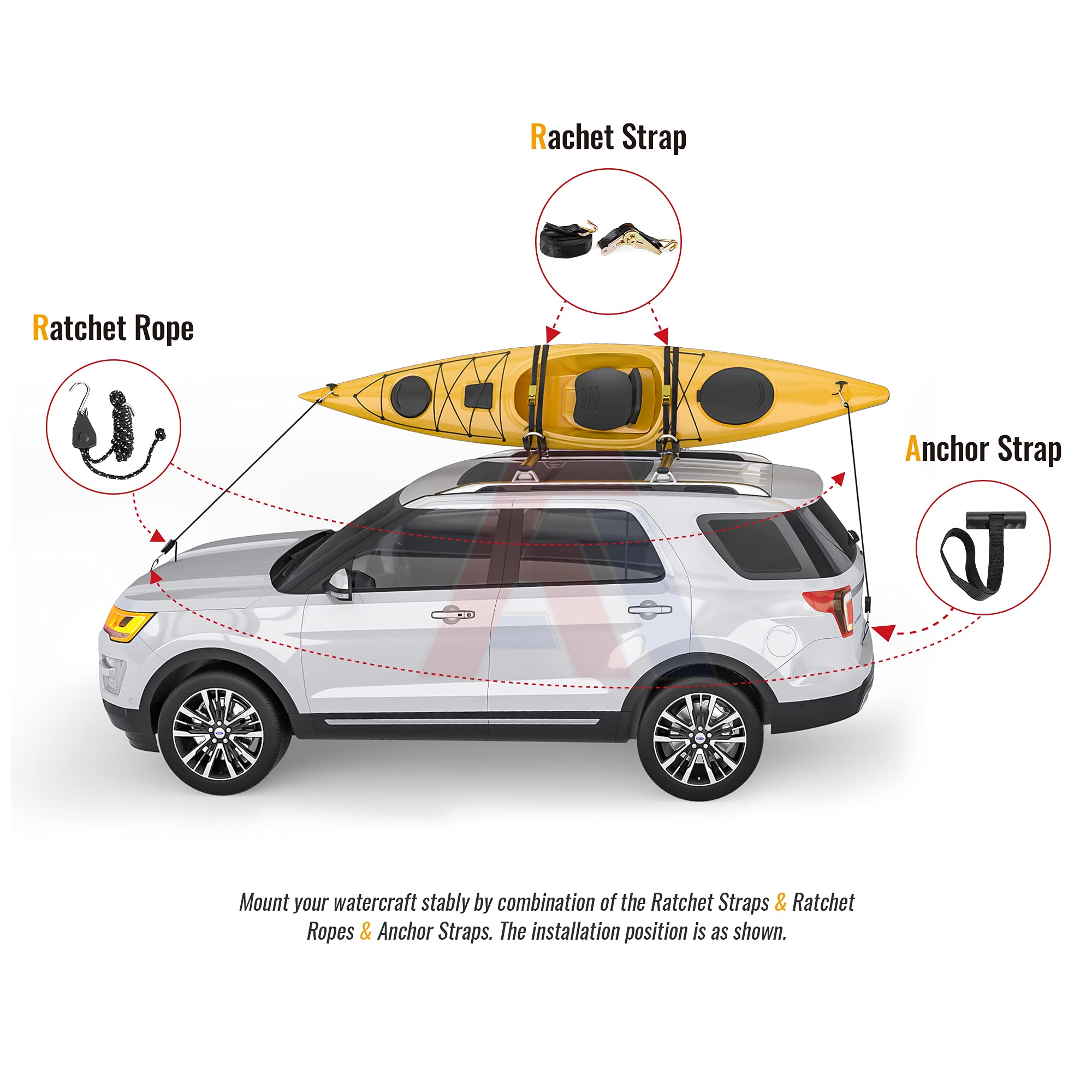 AA-Racks anti-slip strap retainer keeps straps in place during transit