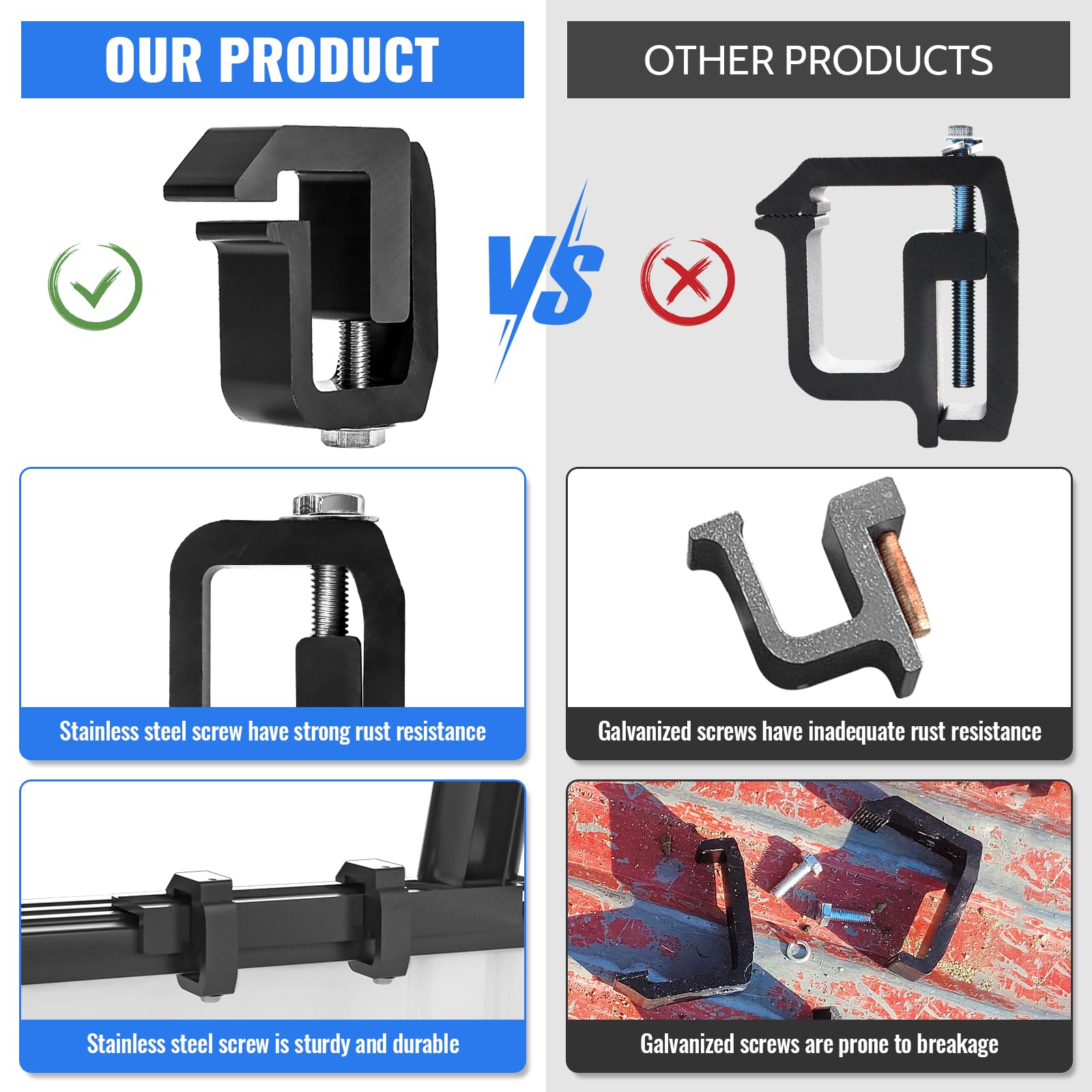 AA-Racks P-AC-08 no-drill installation for quick mounting