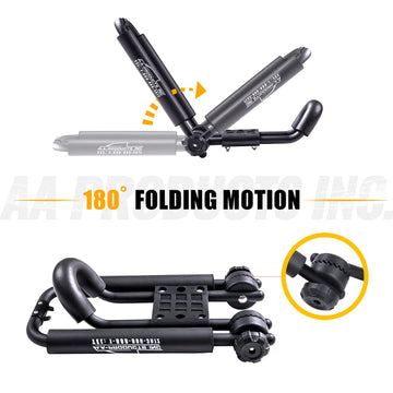 AA-Racks roof rail attachment enables quick, stable setup