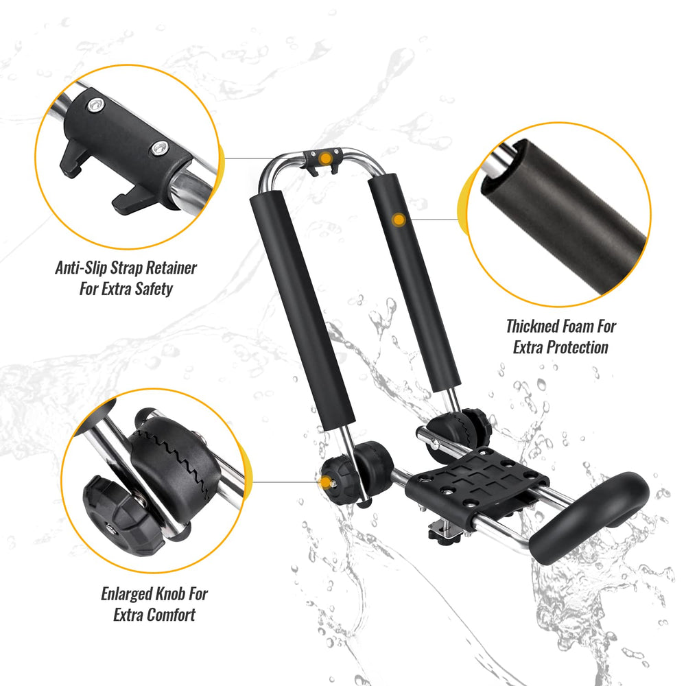 AA-Racks rubber pedal protector helps prevent scratches and adds stability.
