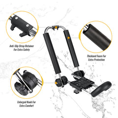AA-Racks rubber pedal protector helps prevent scratches and adds stability.