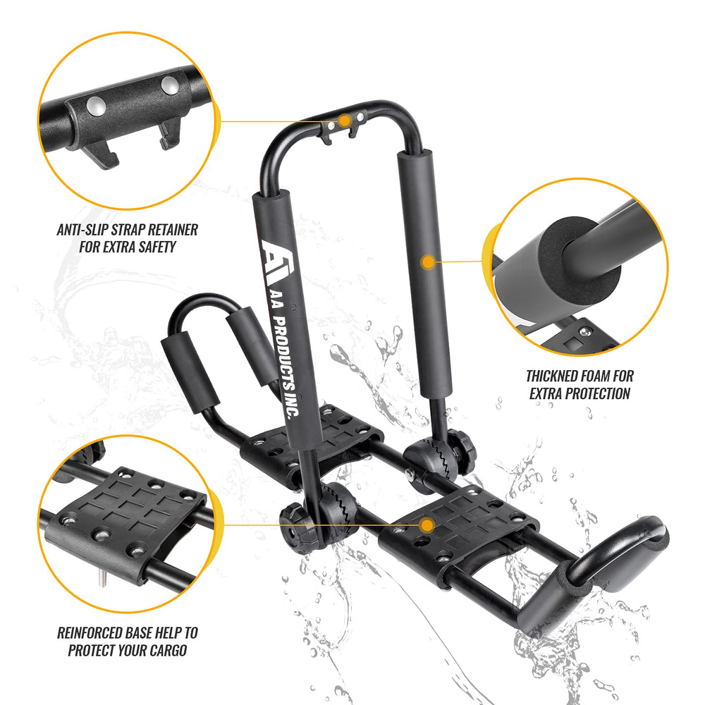 AA-Racks universal car top carrier base fits most roof racks