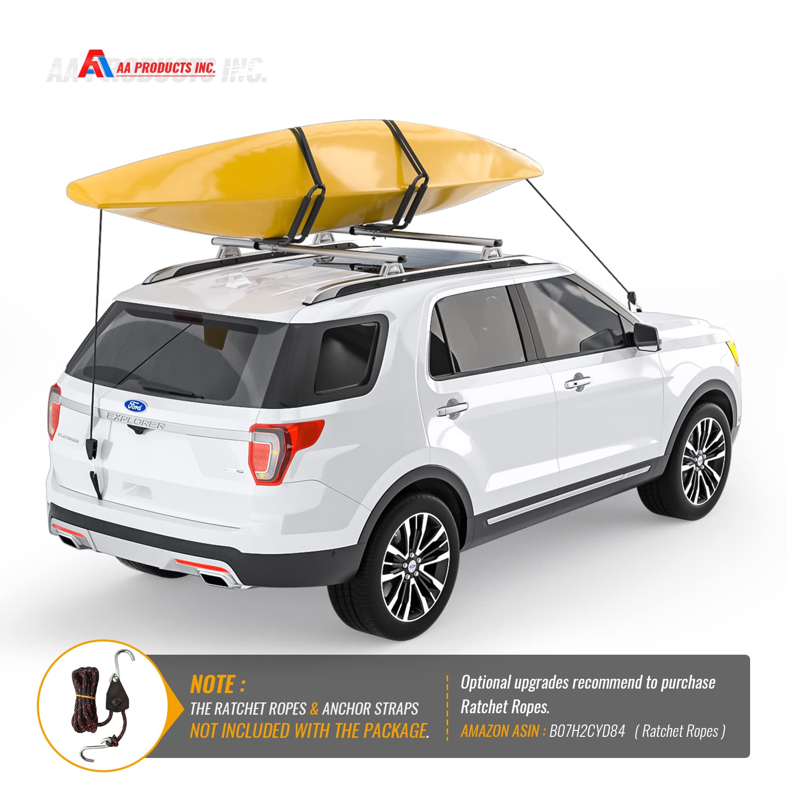 Universal AA-Racks car-top carrier kit fits multiple vehicle types