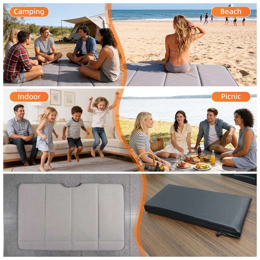 AAGJJ wide sleeping surface supports adults, kids, and pets during travels