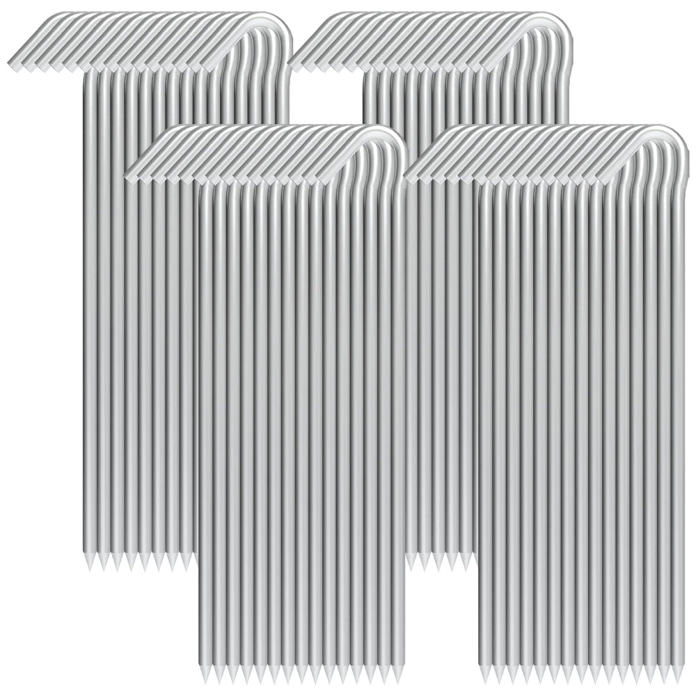 Aagut 9-inch hex stake with no-slip hook for secure canopy ropes.