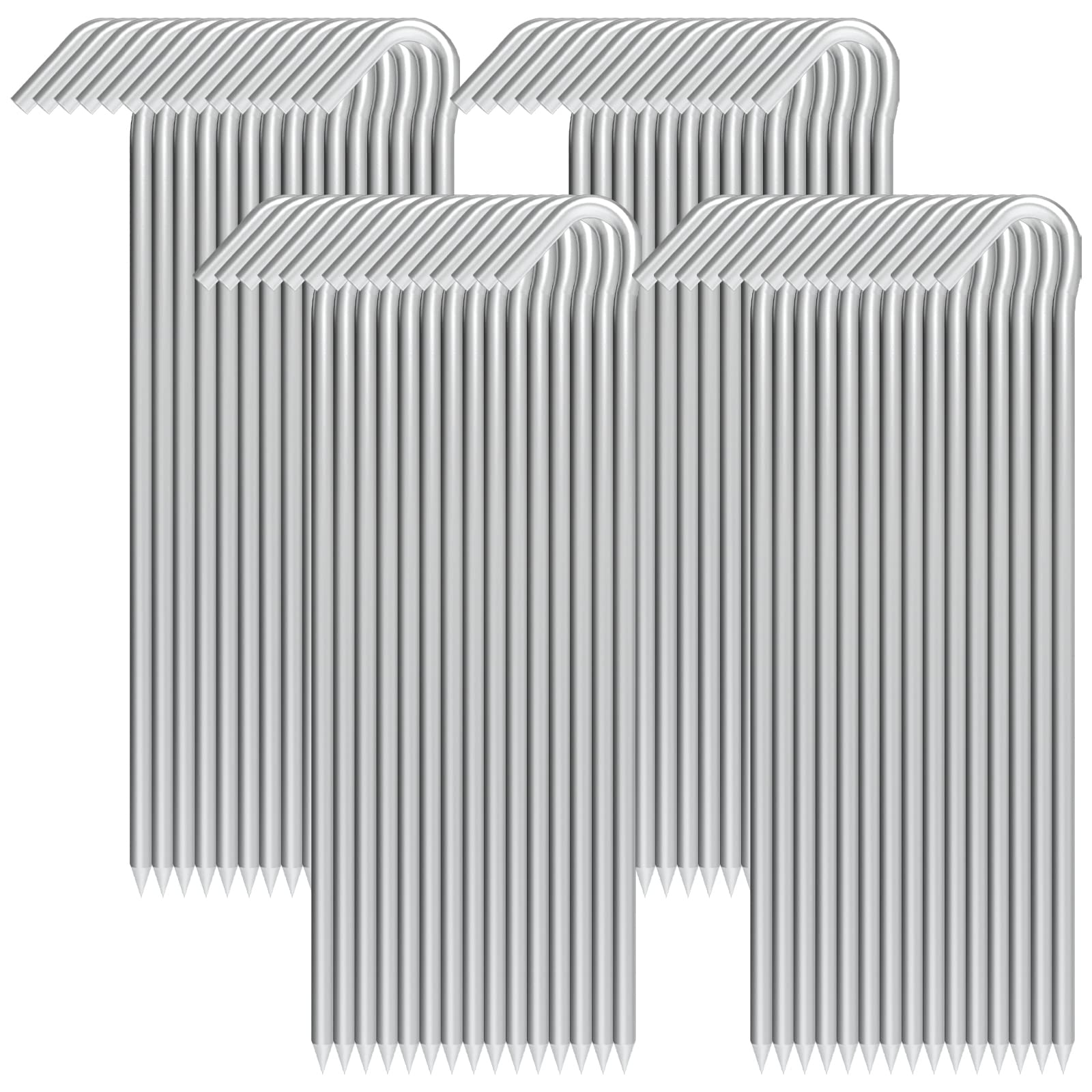 Aagut 9-inch hex stake with no-slip hook for secure canopy ropes.