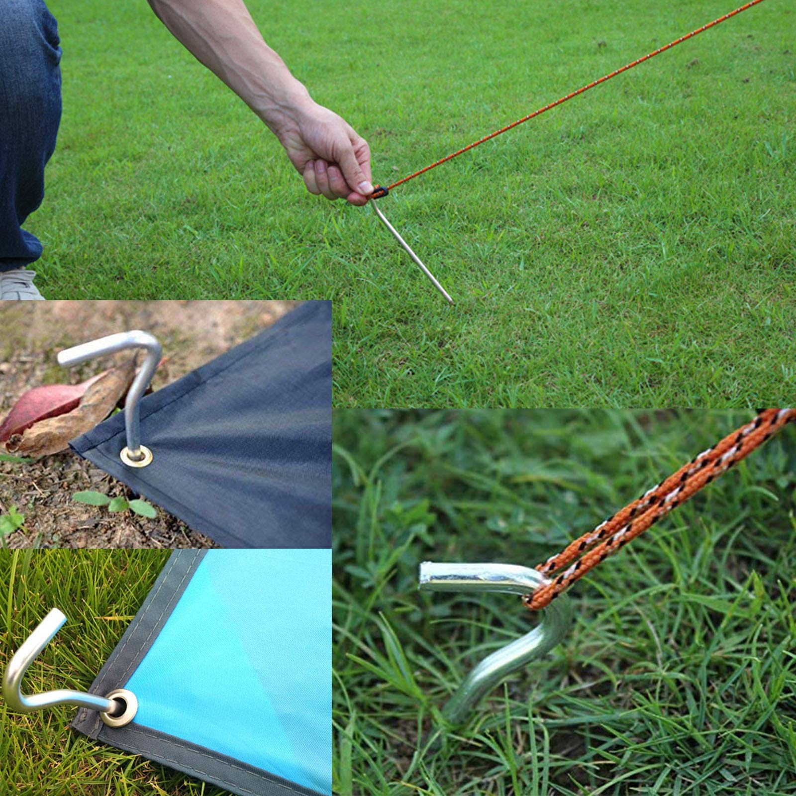AAGUT tent stakes 50-pack bundle ideal for large outdoor projects.