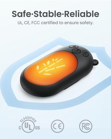 AaoLin 6000mAh battery powers long-lasting warmth for hours.