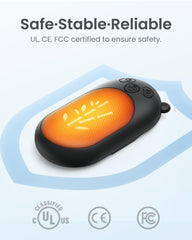 AaoLin 6000mAh battery powers long-lasting warmth for hours.