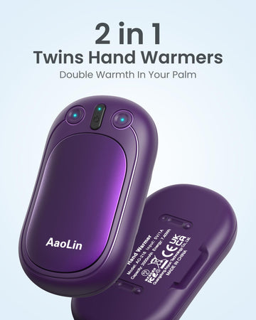 AaoLin hand warmers with heat levels control showcasing adjustable warmth.