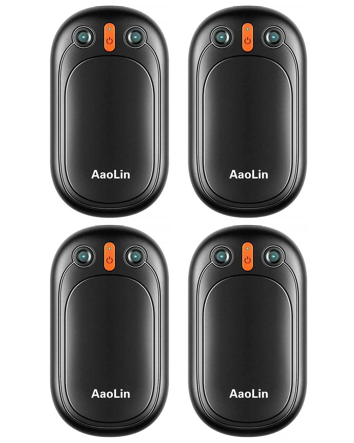AaoLin 4-pack hand warmers front view showing compact design for on-the-go warmth