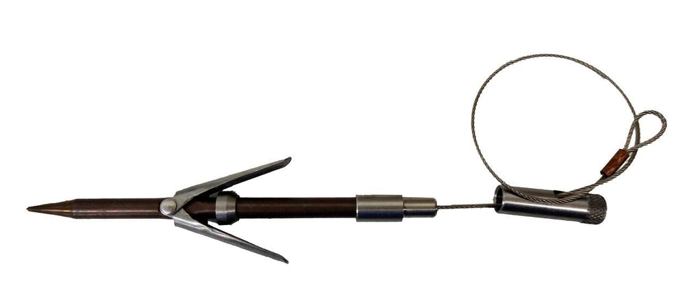 AB Biller spear tip 6mm showing detachable base and barb for quick replacement