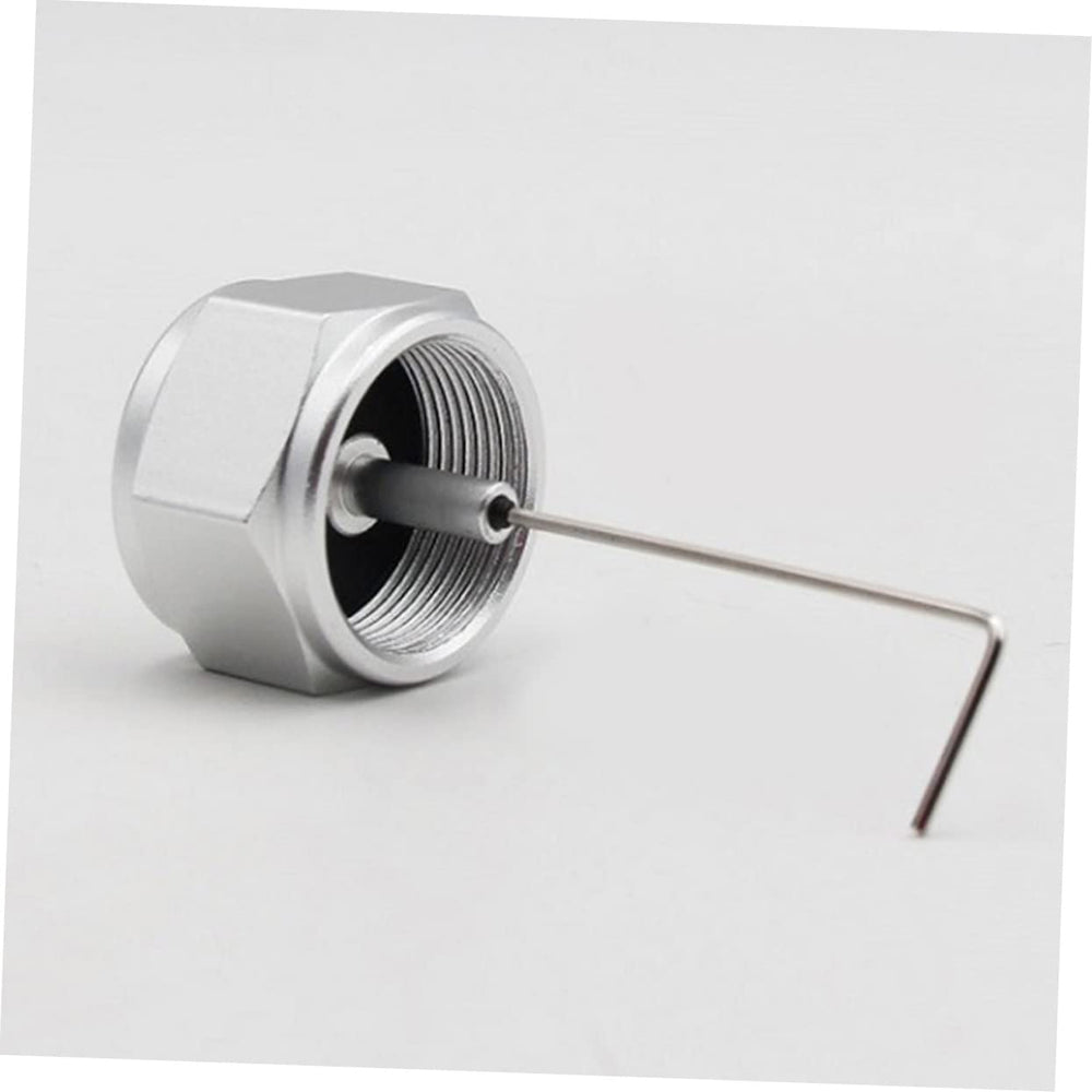 Abaodam aluminum gas tank converter head offers durable, reusable performance for camping.