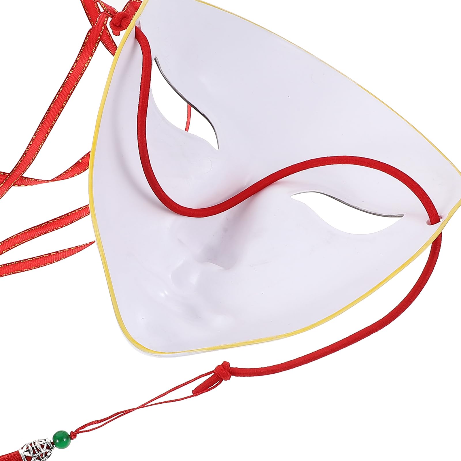 Abaodam Full Face Masquerade Mask back view, secure fit for dancing and photos.
