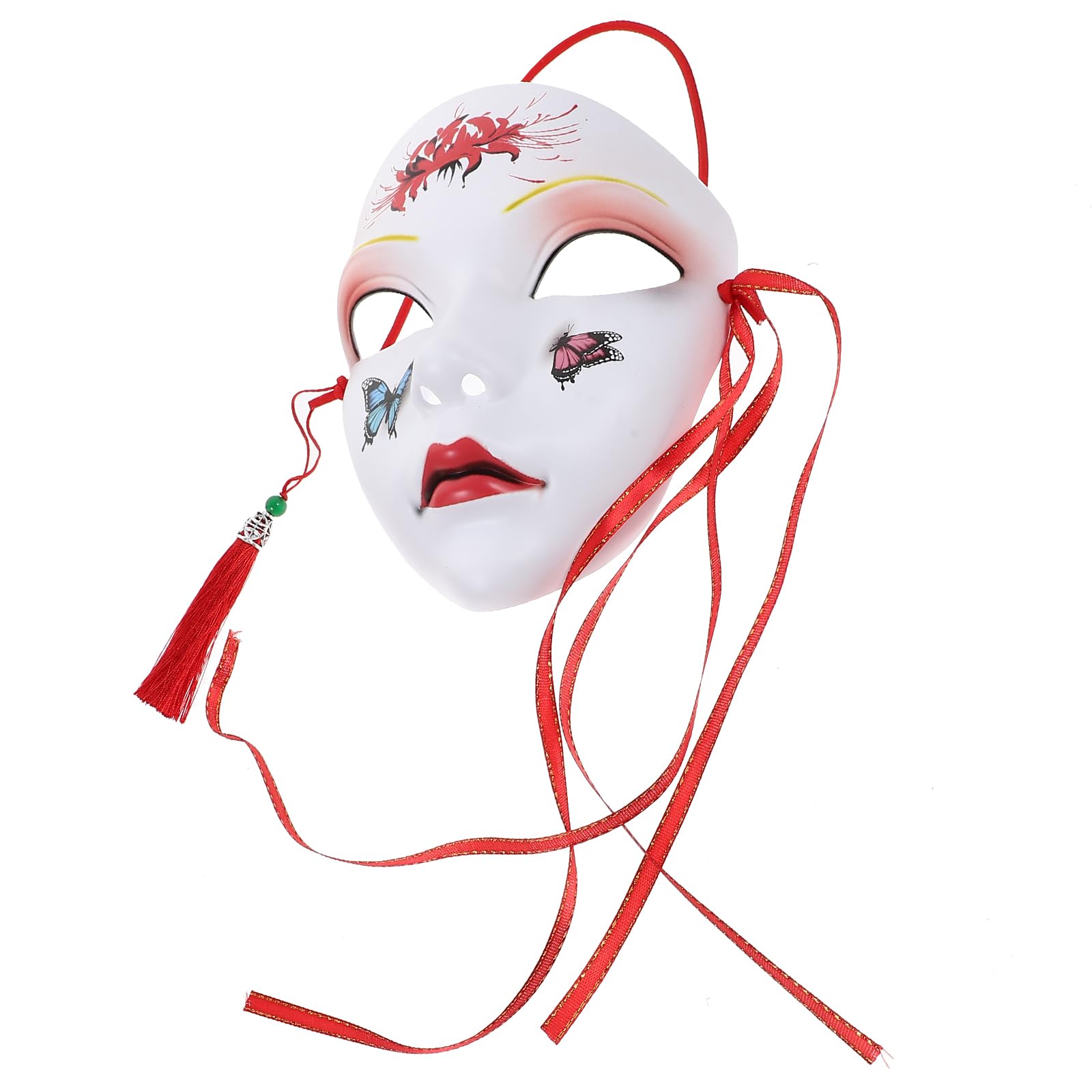 Abaodam Full Face Masquerade Mask detailed pattern, eye-catching at parties.