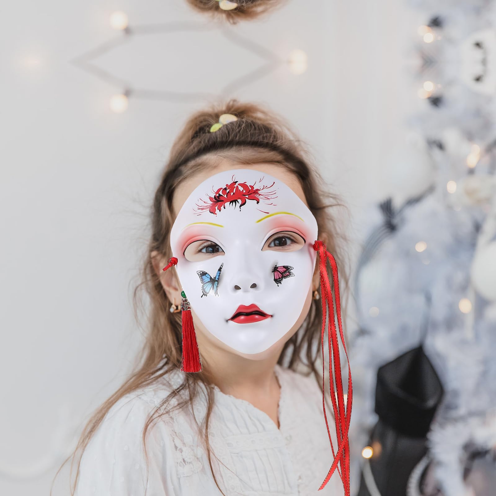Abaodam Full Face Masquerade Mask lightweight design, easy to carry at events.