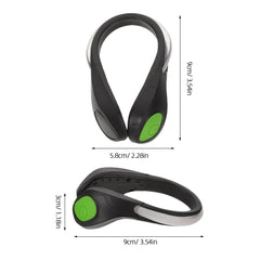 Abaodam night-running LED clip yellow on shoe alerts for low light