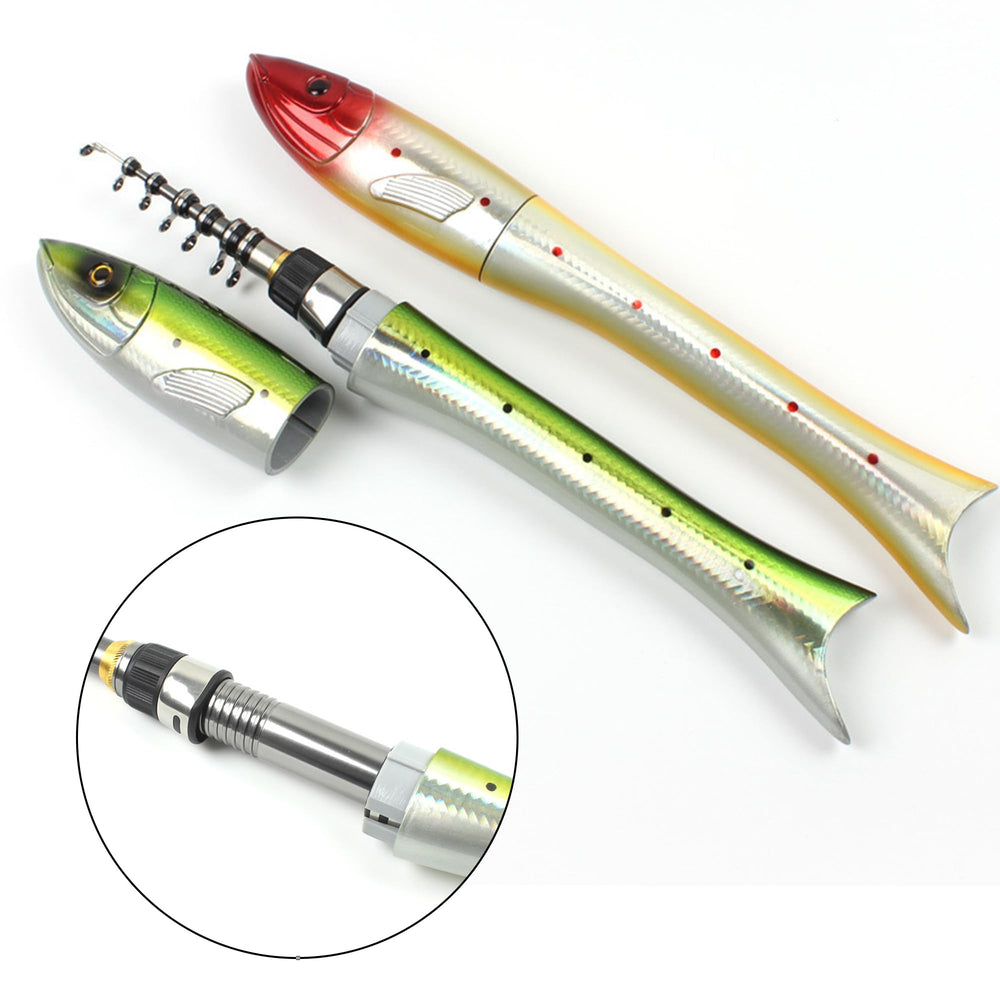 ABCISI lightweight travel rod enables easy portability on freshwater and saltwater trips.