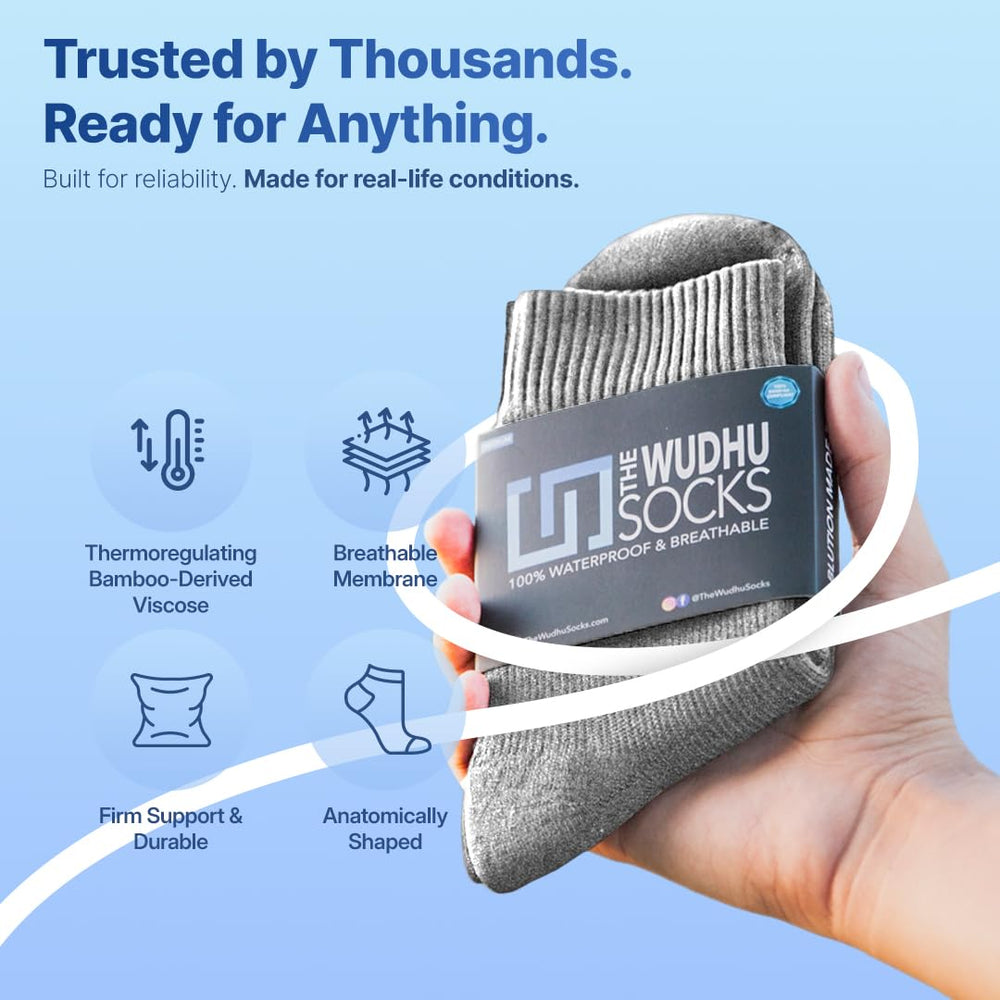 ABDEEZ The Wudhu Socks optimized for wudhu provide comfortable ablution-ready wear.