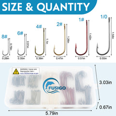 Close-up of high carbon steel crappie hooks
