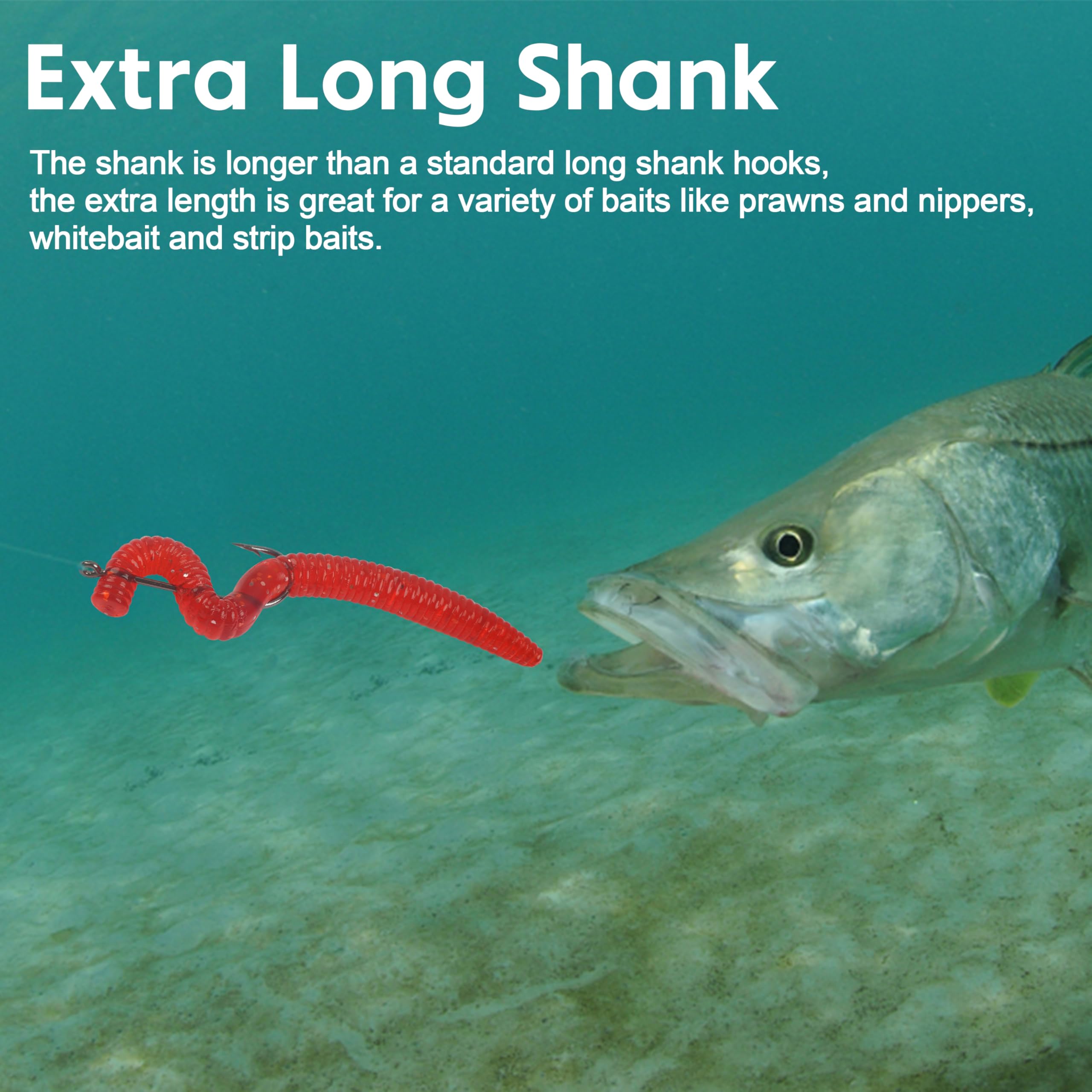 Close-up of smooth hook eye