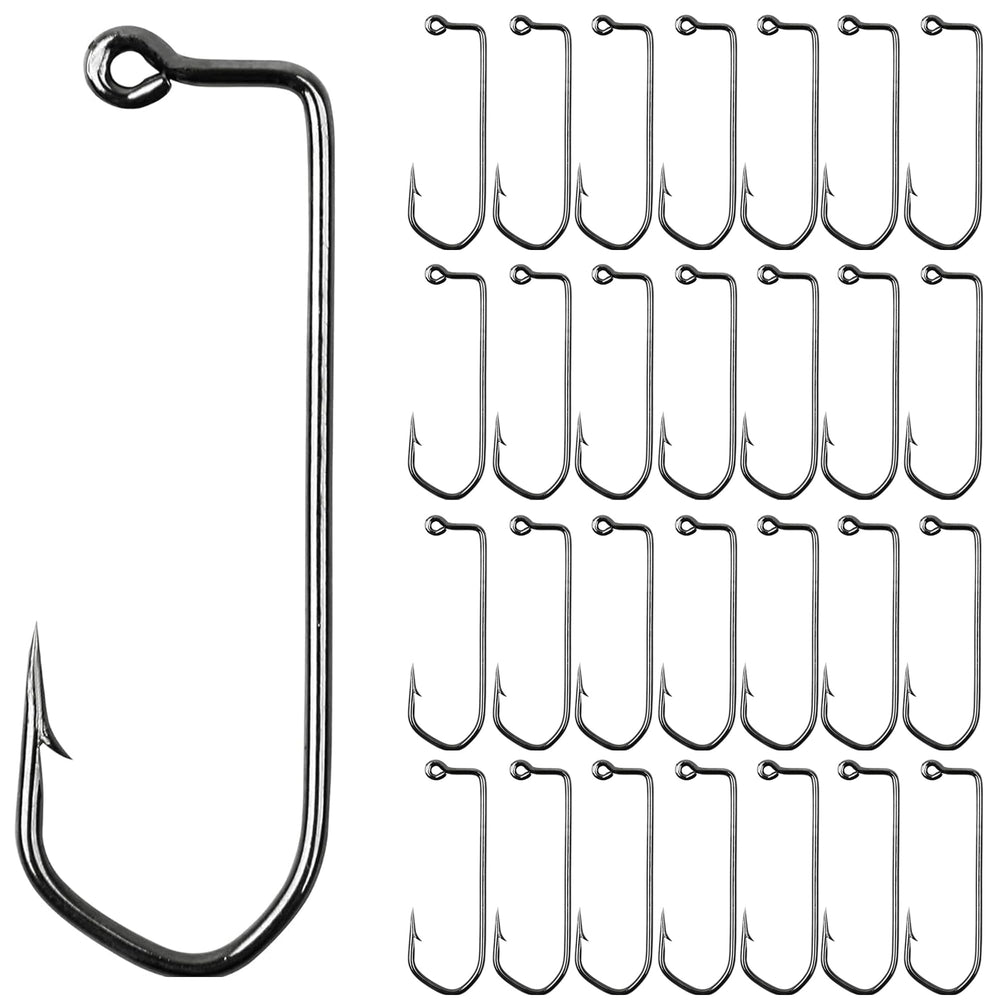Aberdeen jig hook 2_0, 90-degree round bend, long shank