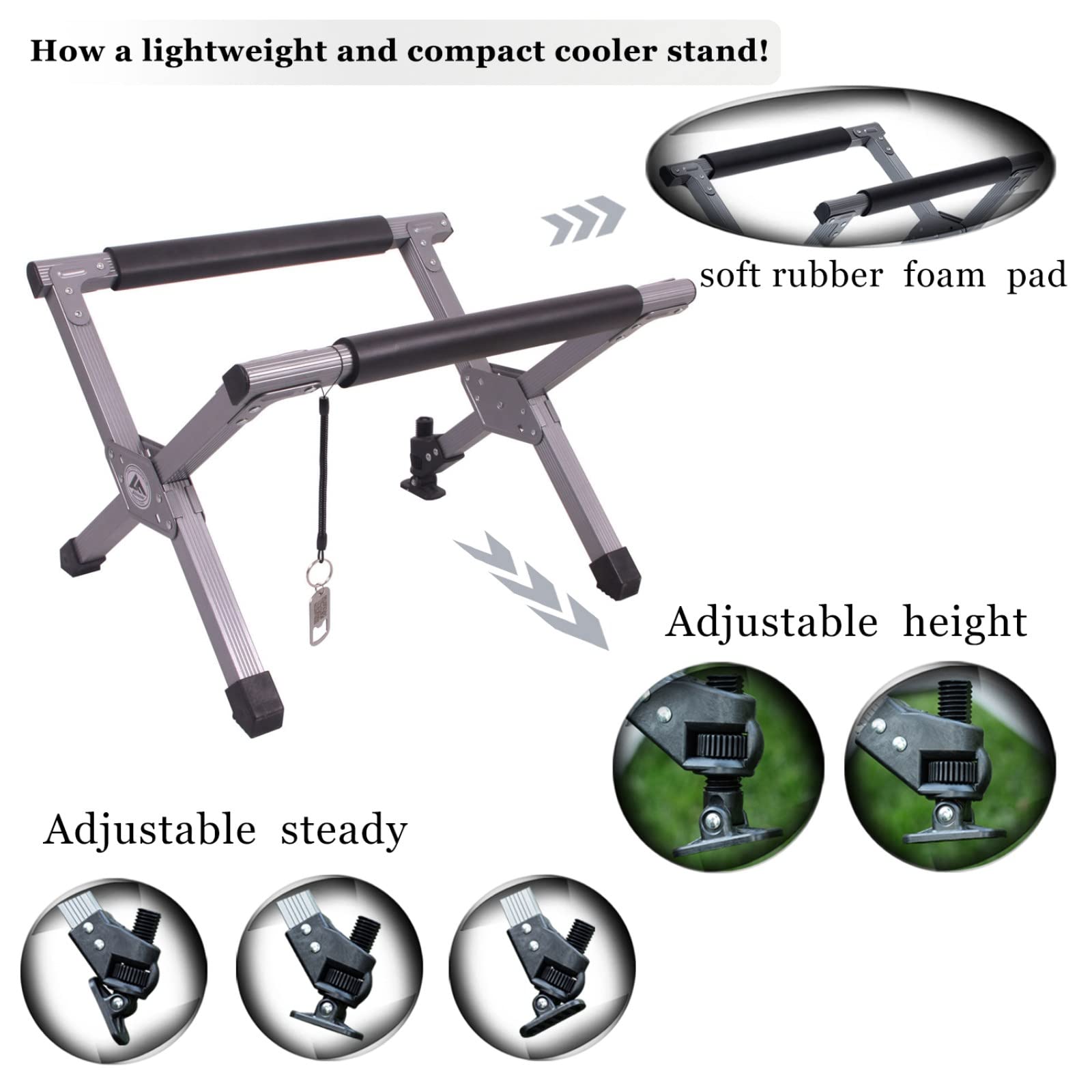 Ablazer multiuse camping station fits coolers tool boxes luggage and gear for outdoor versatility.