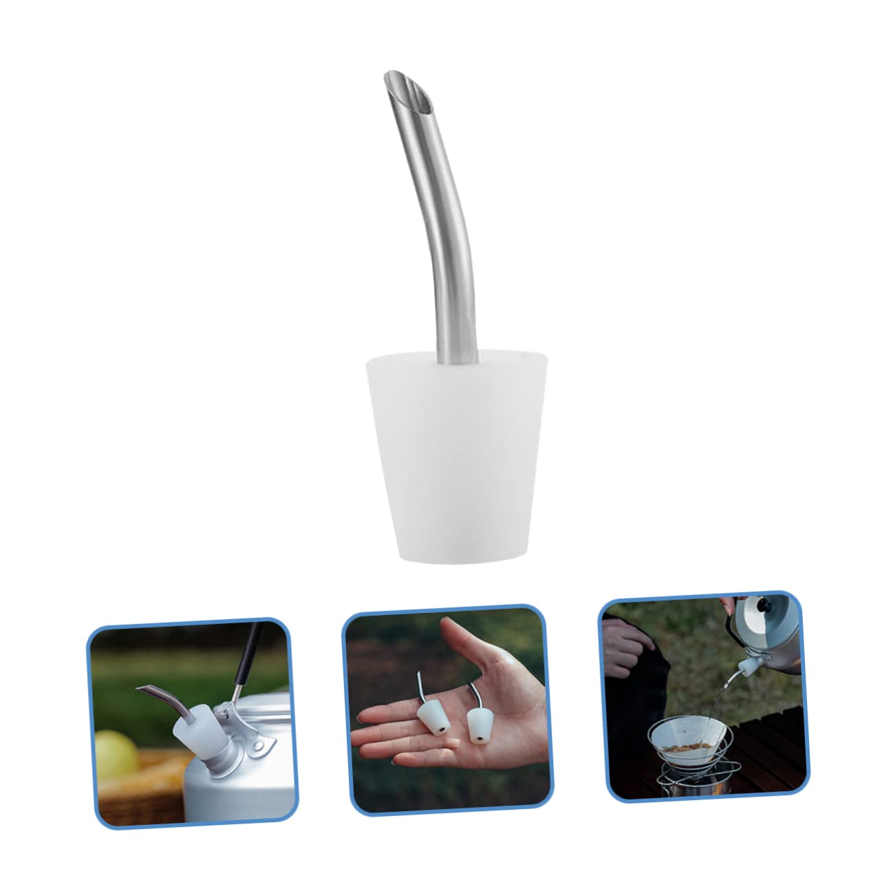 ABOOFAN portable kettle spout designed for quick camping setups.