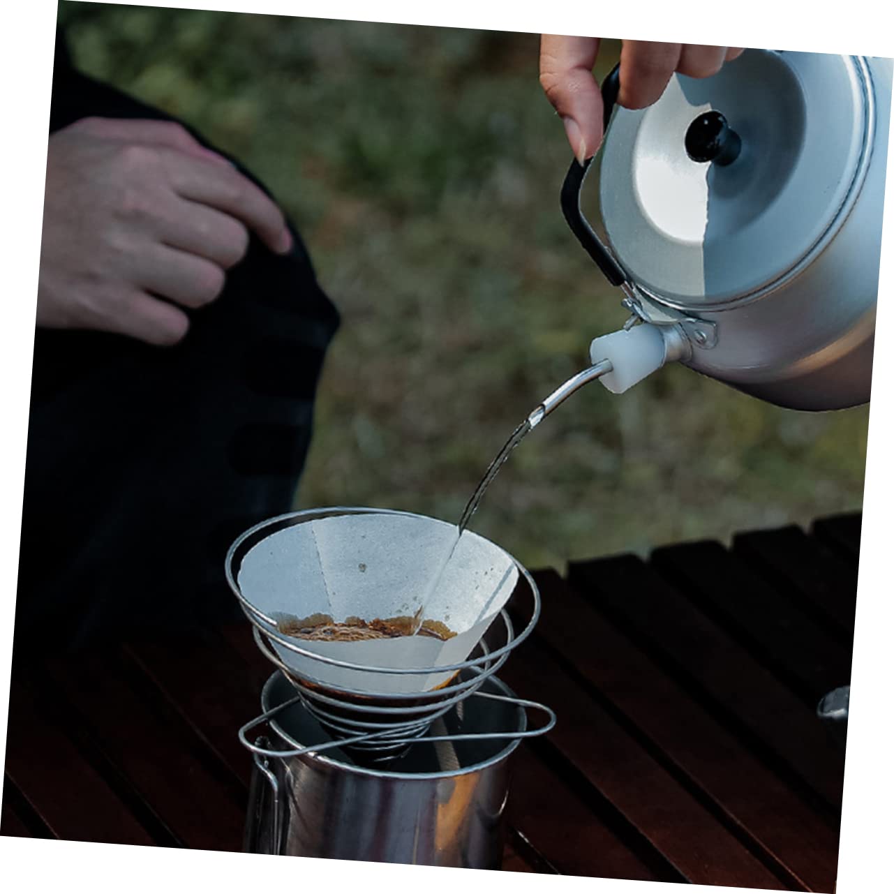 ABOOFAN silicone kettle spout provides smooth, drip-free flow.