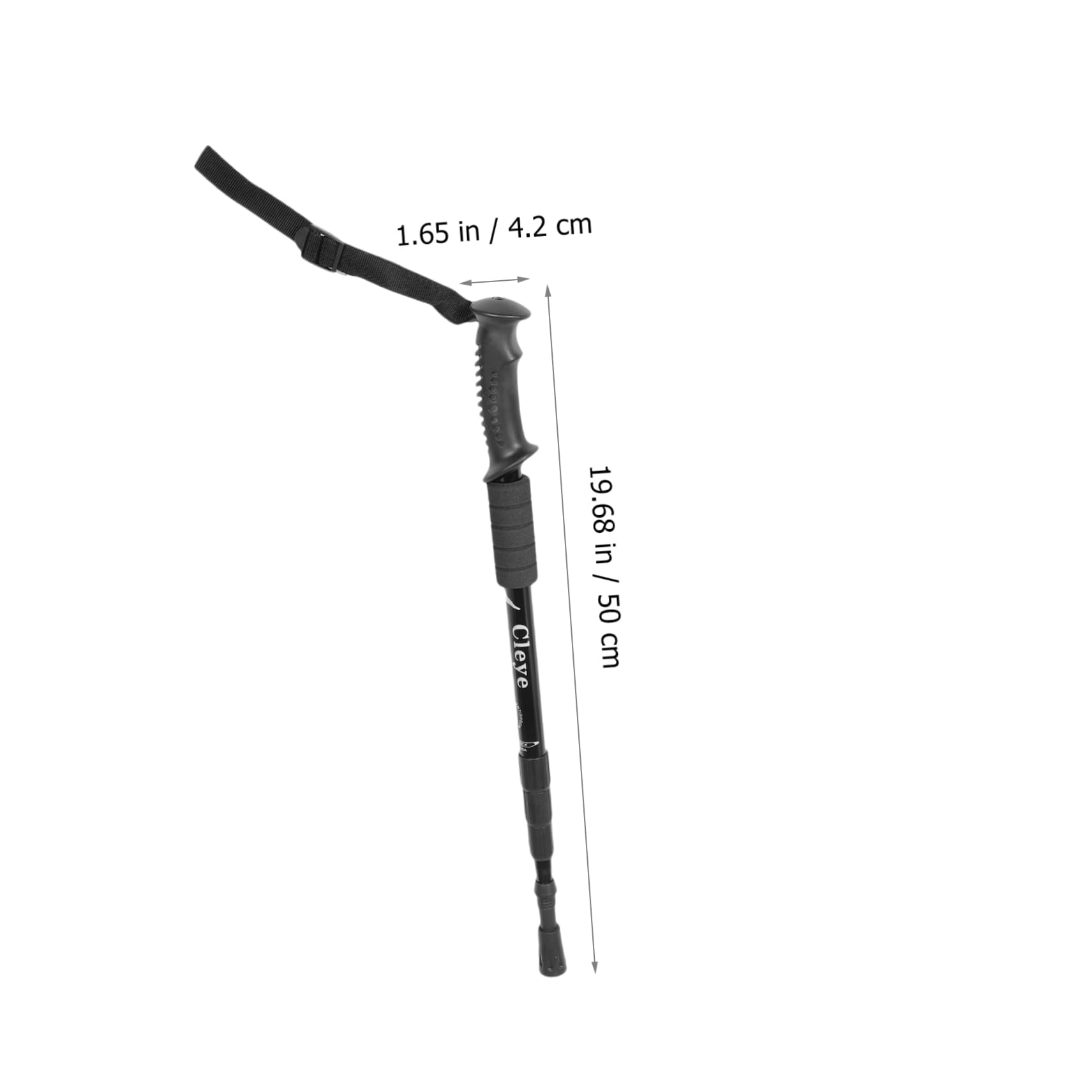 ABOOFAN trekking pole folded for compact storage during travel and hikes