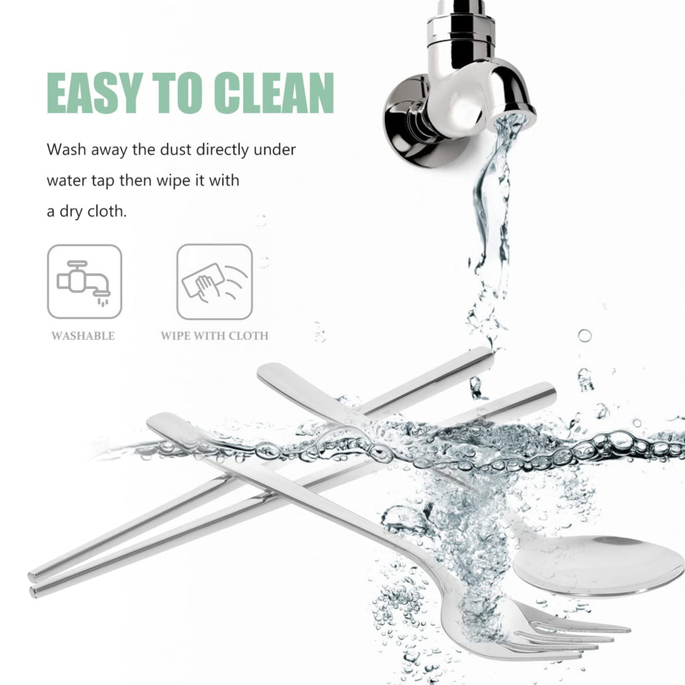 ABOOFAN stainless steel fork highlights durability and easy handling.
