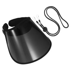 ABOOFAN black sun hat with visor - front view