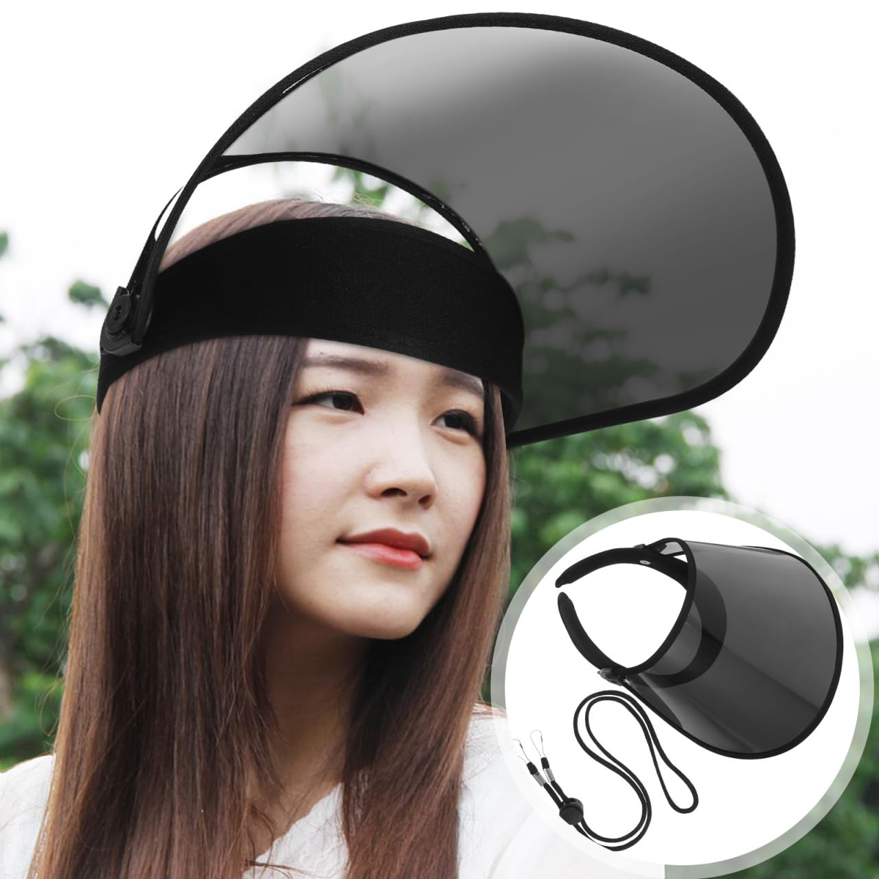 Outdoor use: biking with ABOOFAN sun hat
