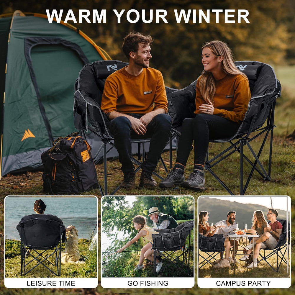 ABORON weather-fabric chair resists moisture for outdoor adventures.