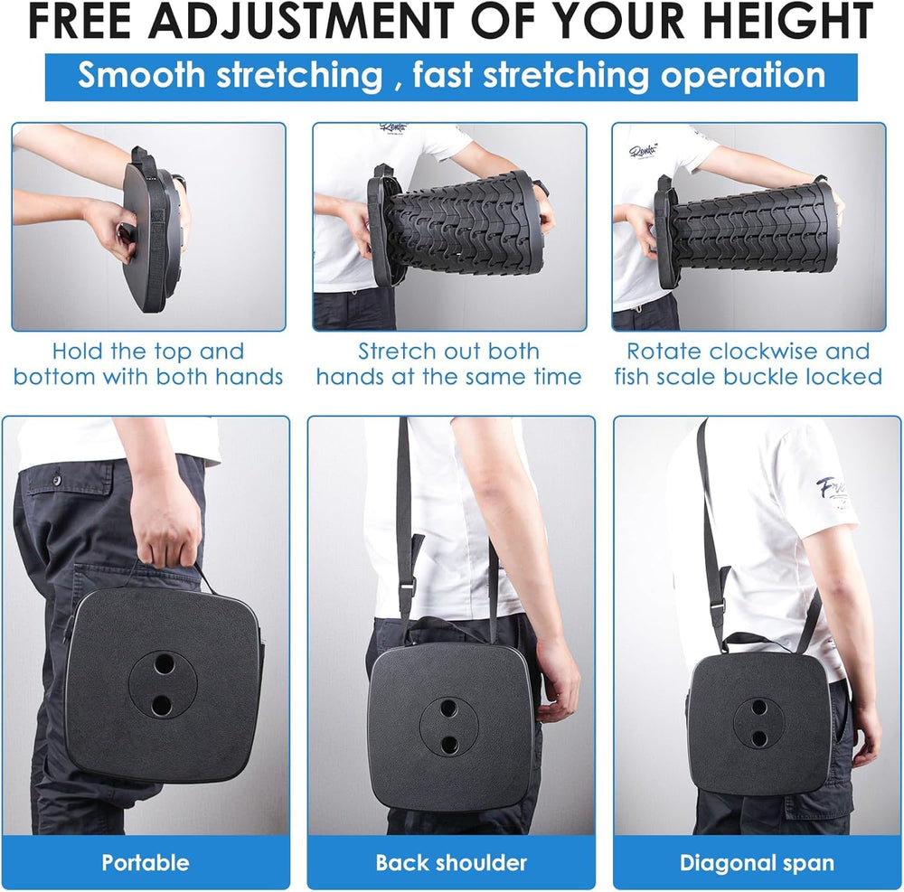 Aboutool collapsible-stool outdoor-use-golf-fishing suits camping and fishing days.
