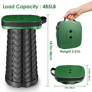 aboutool folding stool collapsed compact for easy storage