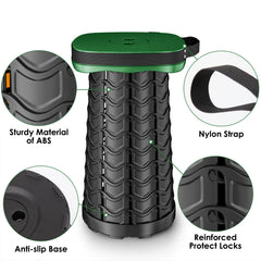 aboutool folding stool soft cushion with elastic straps for comfort