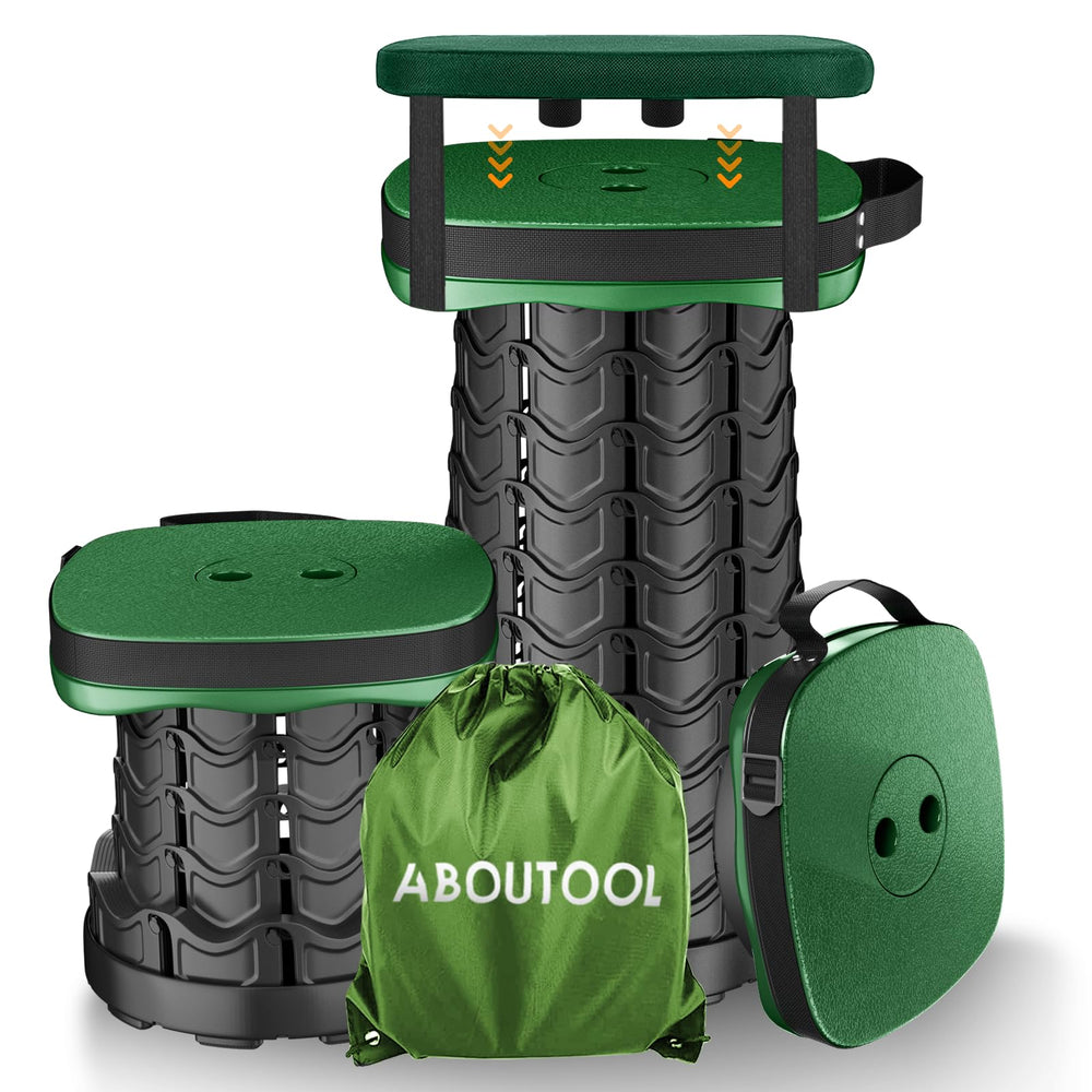 aboutool folding stool square seat for comfortable camping seating