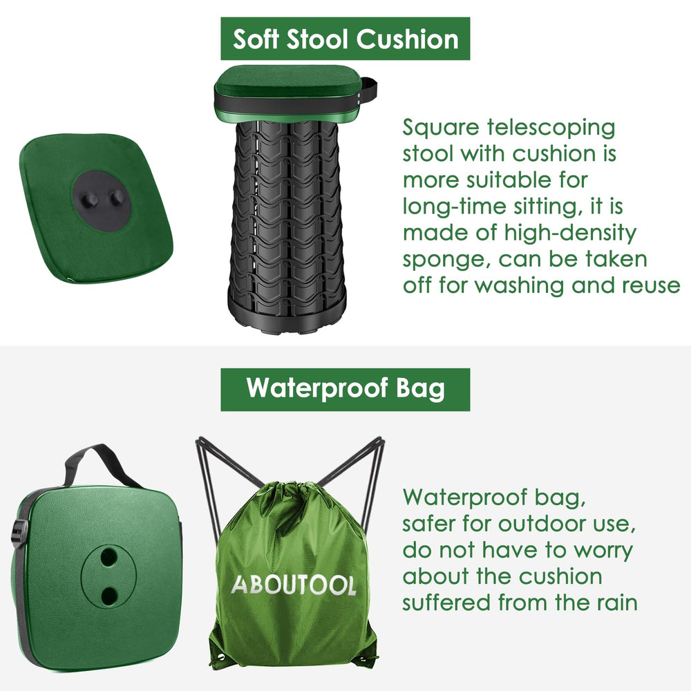 aboutool folding stool tilt resistance and side support for safety